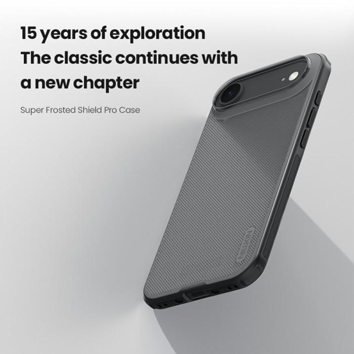 Nillkin - NILLKIN Super Frosted Shield Pro Mobilskal till iPhone Air Klar Svart
