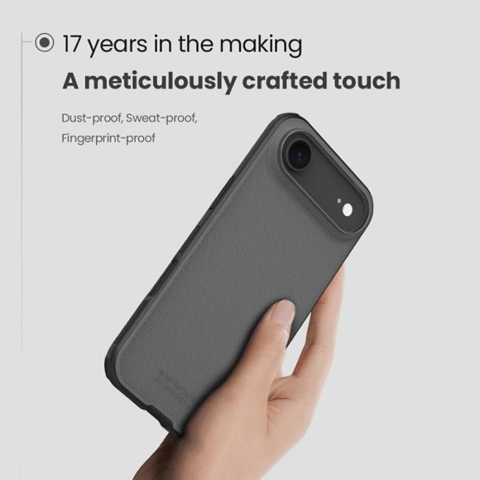 Nillkin - NILLKIN Super Frosted Shield Pro Mobilskal till iPhone Air Klar Svart