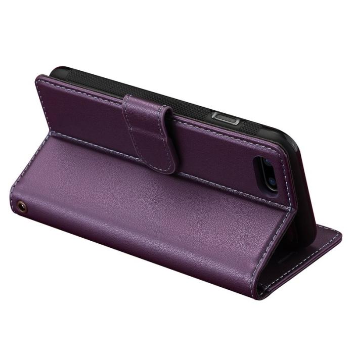 LC.imeeke - LC.IMEEKE L2 Series iPhone SE (2022) Plånboksfodral Konstläder - Lila