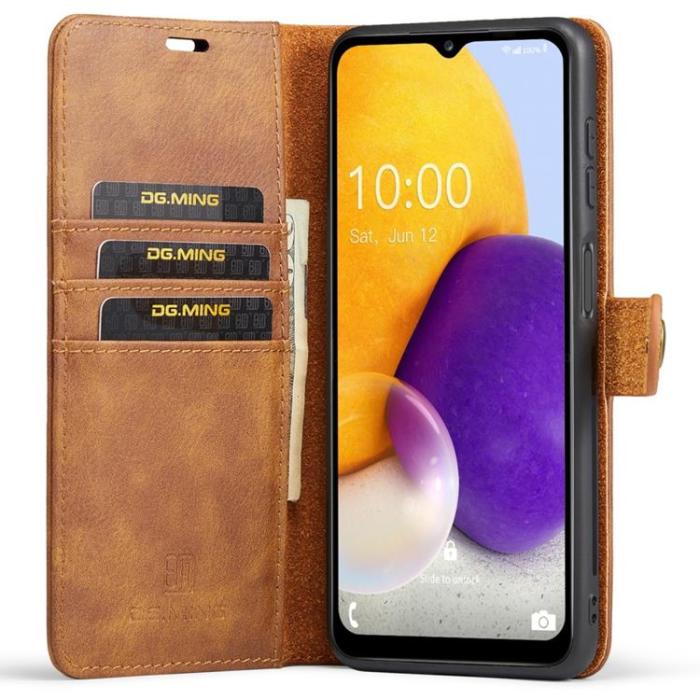 DG.MING - DG.MING Folio Flip Detachable Plånboksfodral Galaxy A13 4G - Brun