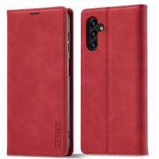 LC.imeeke - LC.IMEEKE Samsung Galaxy A17 Pl&aring;nboksfodral Konstl&auml;der - R&ouml;d