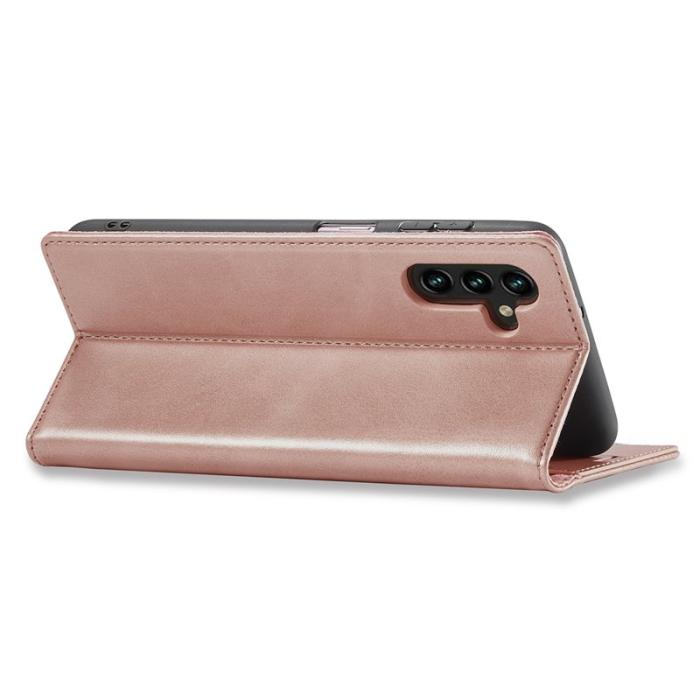 LC.imeeke - LC.IMEEKE Samsung Galaxy A17 Plånboksfodral Konstläder - Roséguld