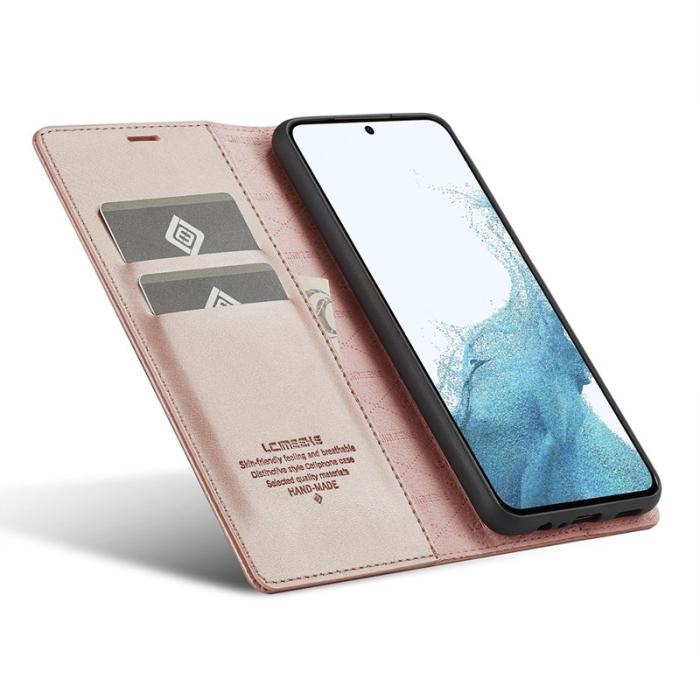 LC.imeeke - LC.IMEEKE Samsung Galaxy A17 Plånboksfodral Konstläder - Roséguld