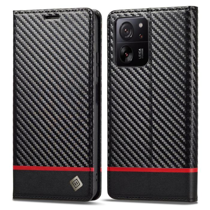 LC.imeeke - LC.IMEEKE Xiaomi 13T Plånboksfodral TPU+Konstläder - Horisontell Rand