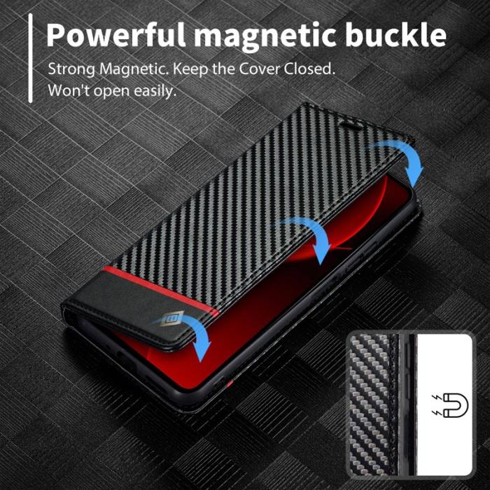LC.imeeke - LC.IMEEKE Xiaomi 13T Plånboksfodral TPU+Konstläder - Horisontell Rand