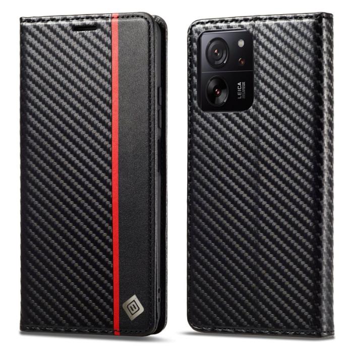LC.imeeke - LC.IMEEKE Xiaomi 13T Pro Plånboksfodral TPU+Konstläder - Vertikal Rand