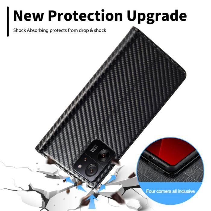 LC.imeeke - LC.IMEEKE Xiaomi 13T Pro Plånboksfodral TPU+Konstläder - Vertikal Rand