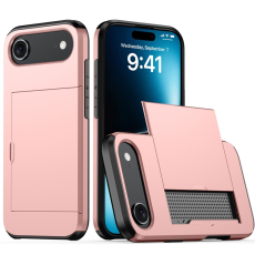 A-One Brand - iPhone 17 Air Mobilskal korthållare - Roséguld