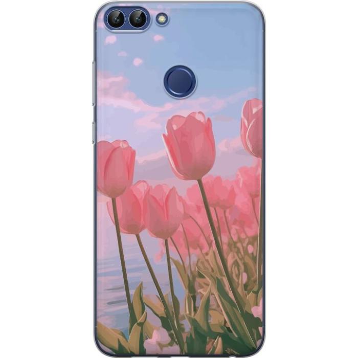 iSecrets - Mobilskal till Huawei P smart med Rosa Tulpaner