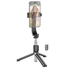 Hoco - HOCO selfie stick with bluetooth remote control tripod K20 black