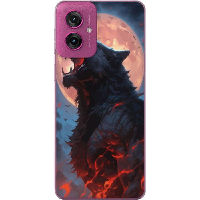 iSecrets - Mobilskal till Motorola Moto G55 med Ylande varg