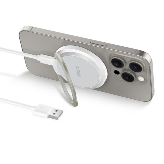 Tech-Protect - Tech-Protect Trådlös Laddare Magsafe QI15W-A33 - Vit