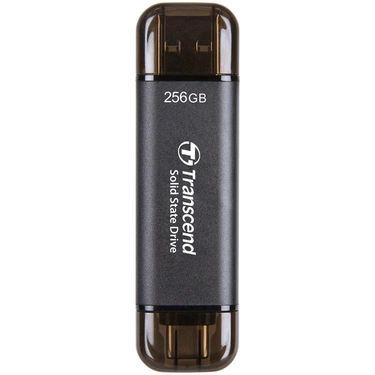 Transcend Portabel SSD USB-C 256 GB - Svart | 380 | AlltMobil