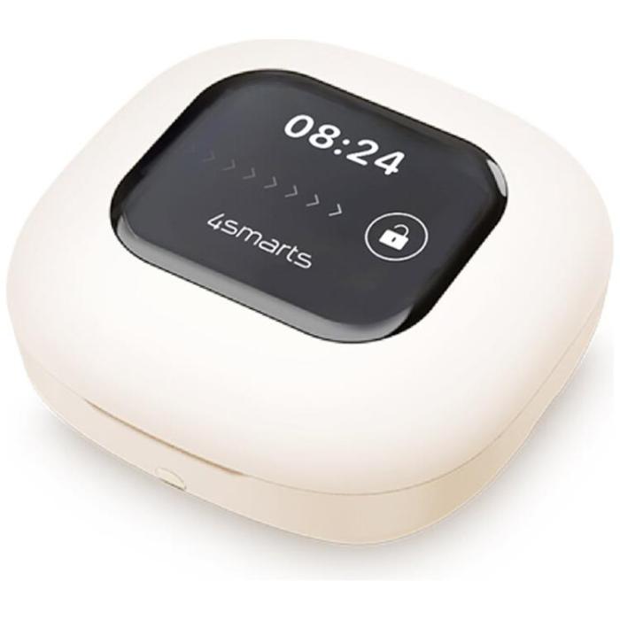 4smarts - 4smarts In-Ear Hörlurar Trådlösa OWS SkyBuds med AI-Skärm - Beige