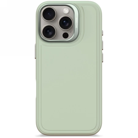 Decoded iPhone 16 Pro Mobilskal Magsafe Antimikrobiell Silikonstaplar - Grön | 2353 | AlltMobil