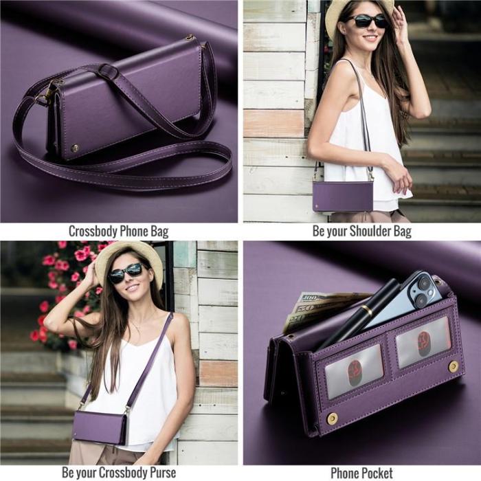 Caseme - CASEME Me10 Crossbody Väskor Zipper - Lila