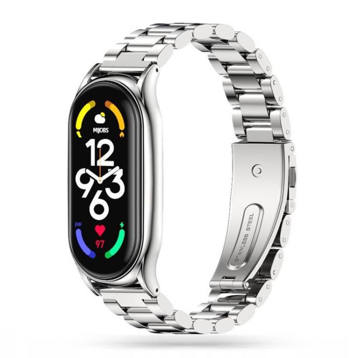 UTGATT - Xiaomi Mi Smart Band 7 Stainless Armband - Silver