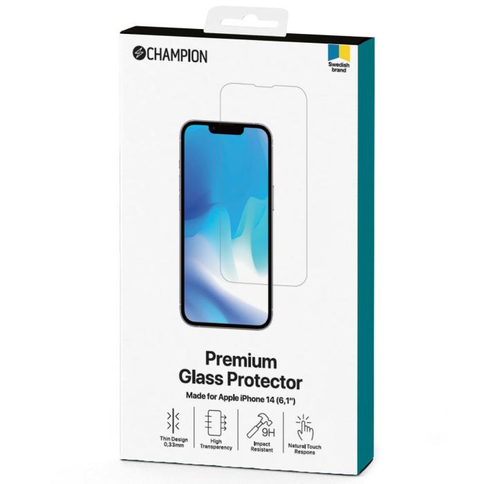 Champion - CHAMPION iPhone 14 Skärmskydd i Härdat glas
