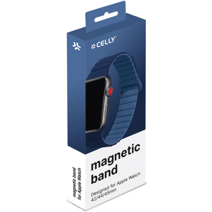 Celly - Celly Apple Watch (42/44/45mm) Armband Magnetiskt - Blå