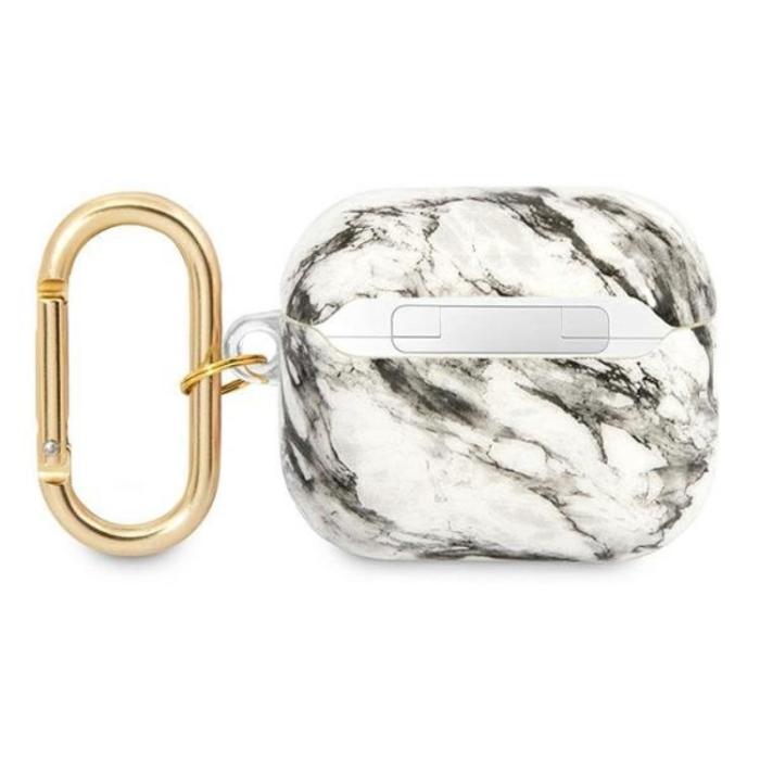 Guess - Guess Airpods 3 Skal Marble Strap Collection - Grå