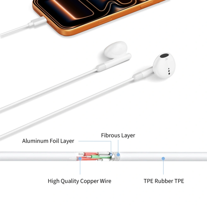 Tech-Protect - Tech-Protect Hörlurar Mini Jack Core G4 Ultraboost - Vit
