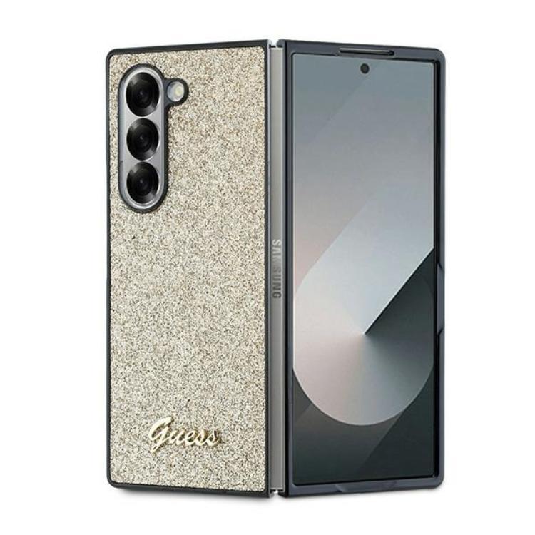 Guess Mobilskal till Galaxy Z Fold 6 4G Glitter Script - Guld | 2353 | AlltMobil