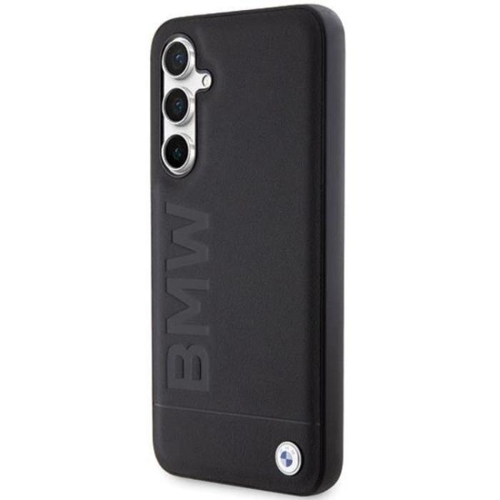 BMW - BMW Galaxy S23 FE Mobilskal Läder Hot Stamp - Svart