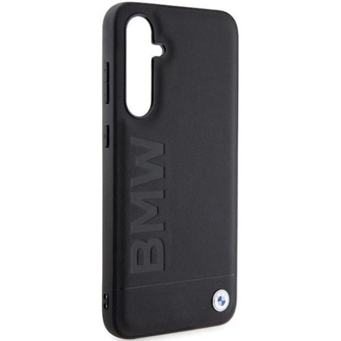 BMW - BMW Galaxy S23 FE Mobilskal Läder Hot Stamp - Svart