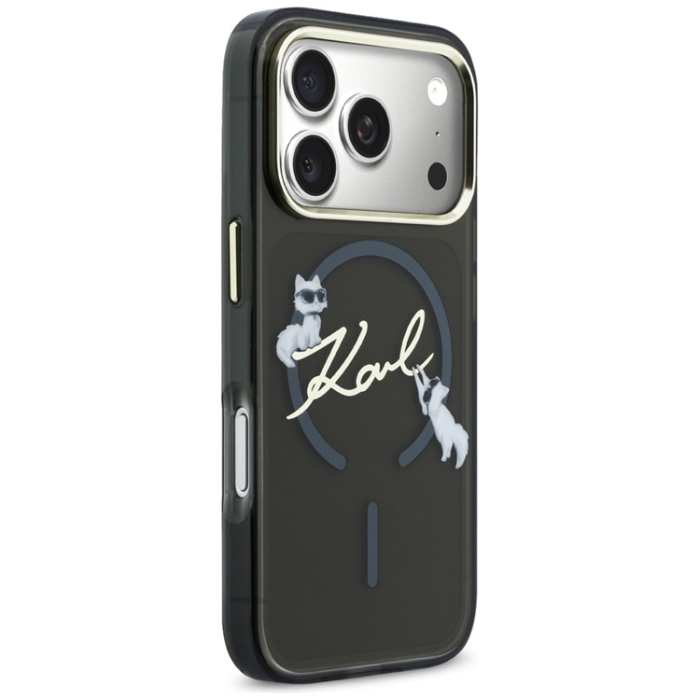 KARL LAGERFELD - Karl Lagerfeld iPhone 17 Pro Mobilskal Magsafe IML Choupettes Karl Script Logo