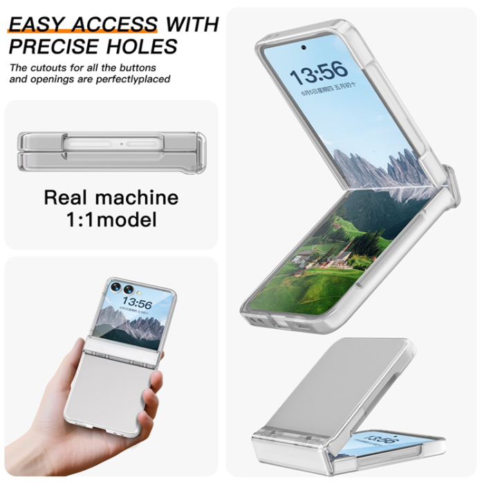 A-One Brand - Galaxy Z Flip7 Mobilskal Hinge Protection - Clear