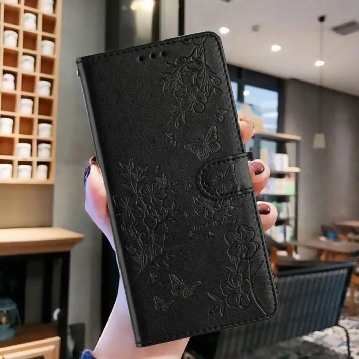 OEM - Samsung Galaxy S26 Ultra Plånboksfodral Konstläder Flip Cover - Svart