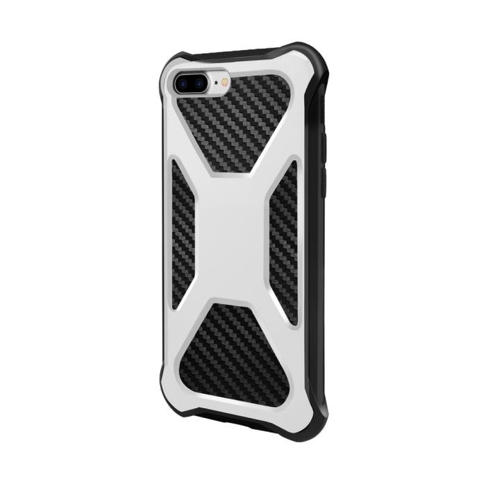 OEM - 2-in-1 iPhone 8 Plus / 7 Plus mobilskal med bältesfodral - Vit