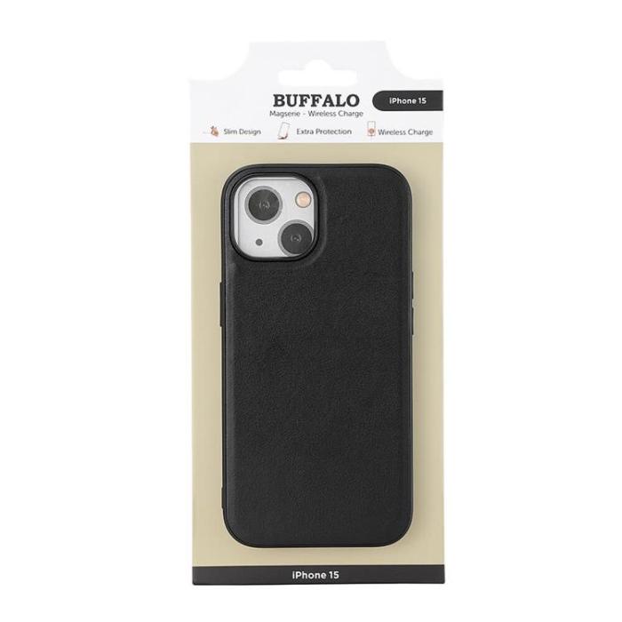 BUFFALO - Buffalo iPhone 15 Plus Mobilskal Magsafe - Svart