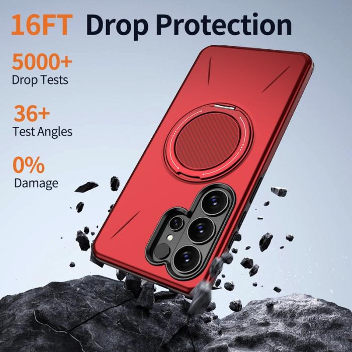 OEM - Mobilskal till Samsung Galaxy S26 Ultra Magnetiskt TPU + PC Bakcover - Röd