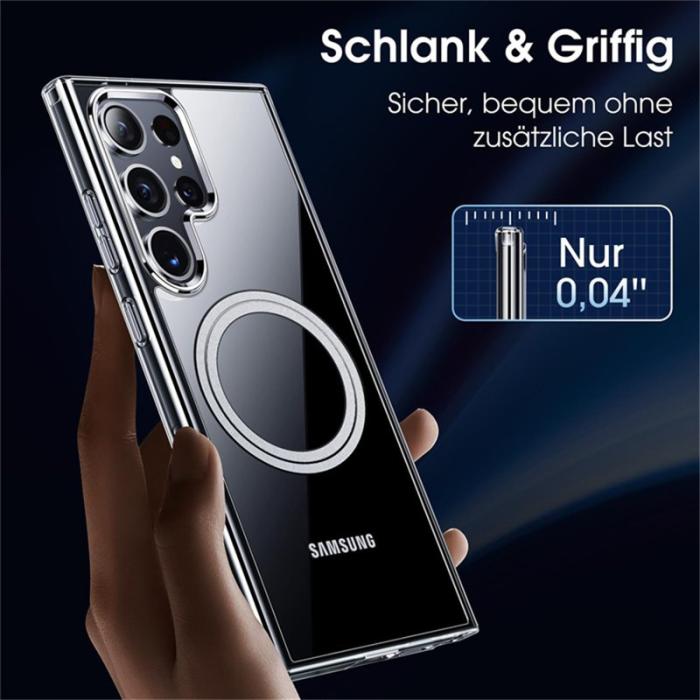 OEM - Mobilskal till Samsung Galaxy S26 Ultra TPU + PC Transparent Bakstycke - Vit
