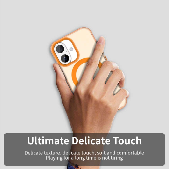 A-One Brand - iPhone 17 Mobilskal MagSafe Anti Drop Hybrid - Orange