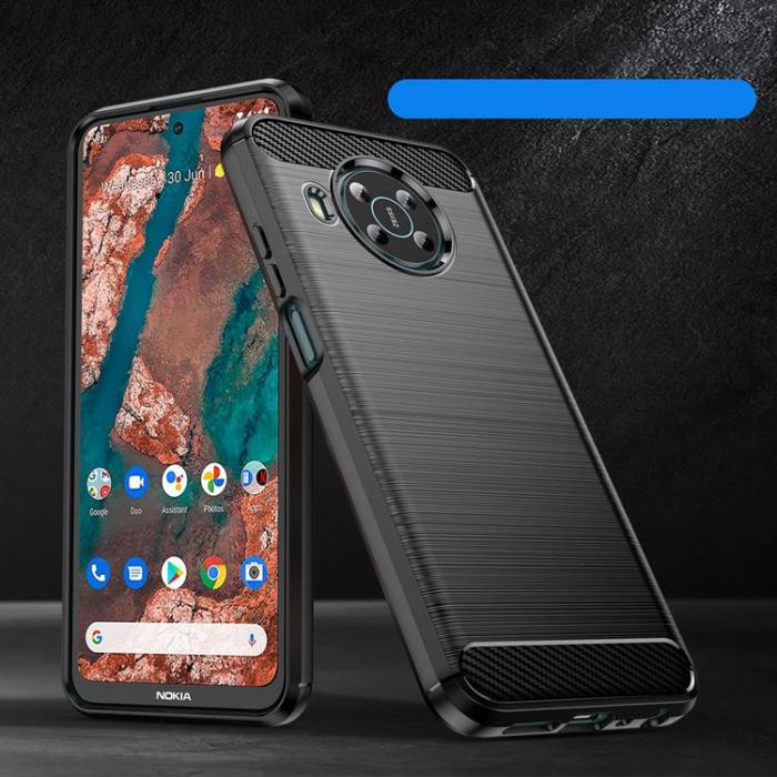OEM - Carbon Nokia X100 Skal Flexible - Svart