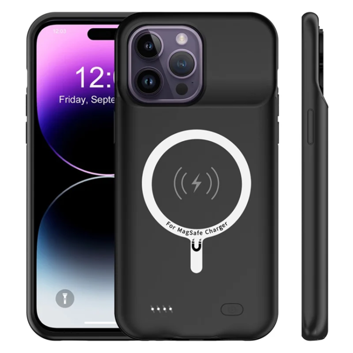 A-One Brand - iPhone 14 Pro Batteriskal 7000mAh D88S - Svart