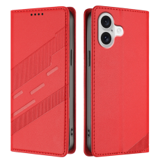 A-One Brand - iPhone 17 Plånboksfodral Punk Style Imprinted - Röd
