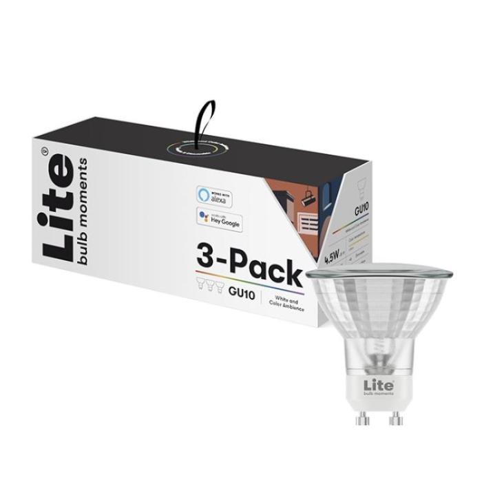 Lite bulb moments - Lite bulb moments (RGB) GU10 LED-lampa - 3-Pack