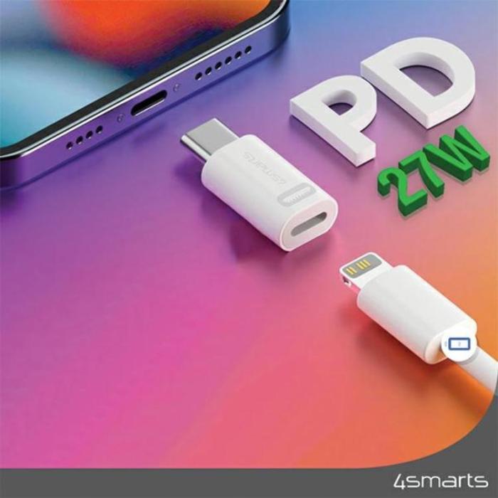 4smarts - [2-Pack] 4smarts USB-C Till Lightning Adapter 27W