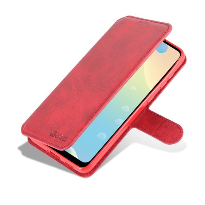 AZNS - AZNS Samsung Galaxy A53 5G Plånboksfodral Konstläder - Röd
