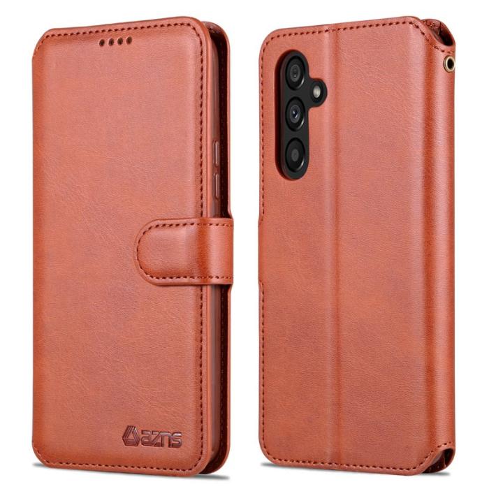 AZNS - AZNS Samsung Galaxy A54 5G Plånboksfodral Konstläder - Brun