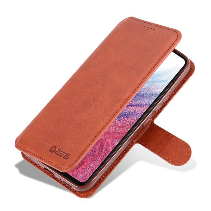 AZNS - AZNS Samsung Galaxy A54 5G Plånboksfodral Konstläder - Brun