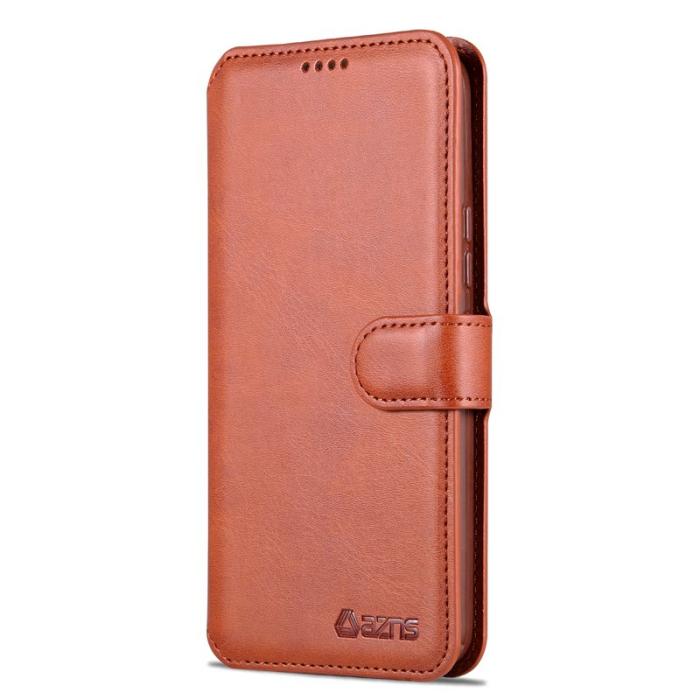 AZNS - AZNS Samsung Galaxy A54 5G Plånboksfodral Konstläder - Brun
