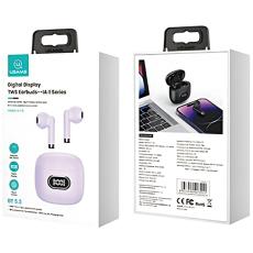 USAMS - USAMS IA II-serie Bluetooth H&ouml;rlurar 5.3 TWS - Lila