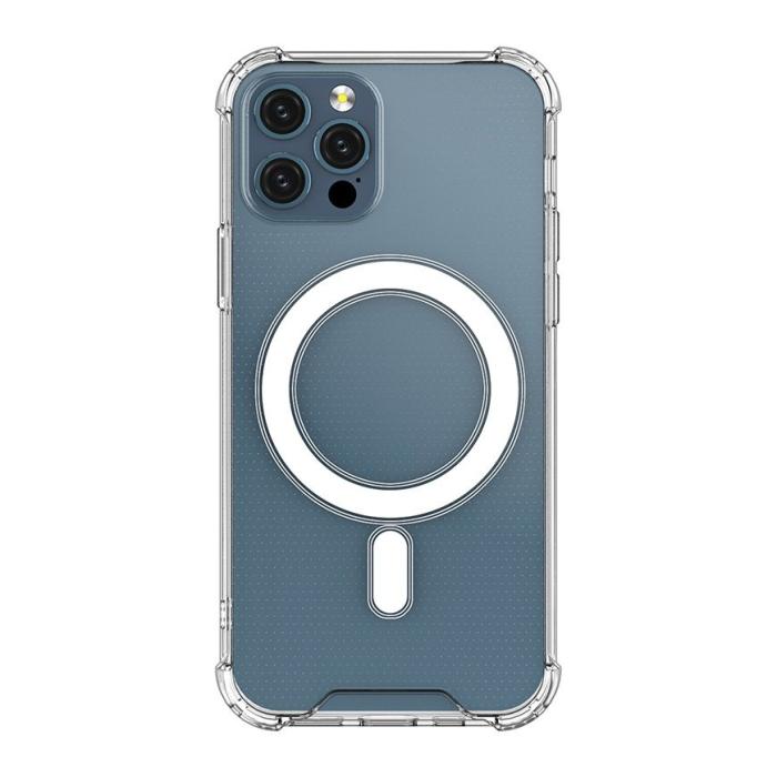 UTGATT1 - BOOM Clear Magnetic MagSafe Gel Ska iPhone 12 mini - Transparent