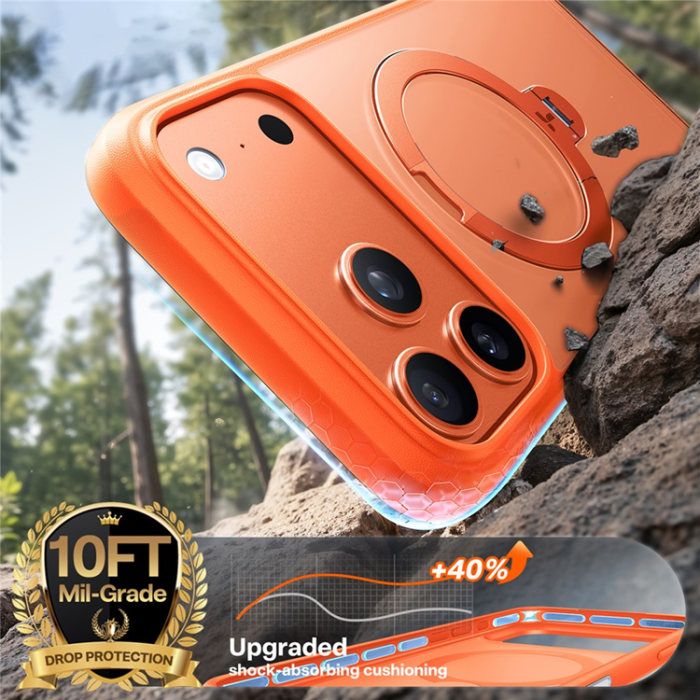 Torras - TORRAS iPhone 17 Pro Max Mobilskal MagSafe Rotating Kickstand