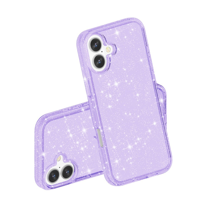 A-One Brand - iPhone 17 Mobilskal Glittrande Puderglitter - Lila