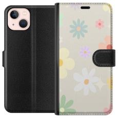 iSecrets - Plånboksfodral till Apple iPhone 13 med fejdande blommor